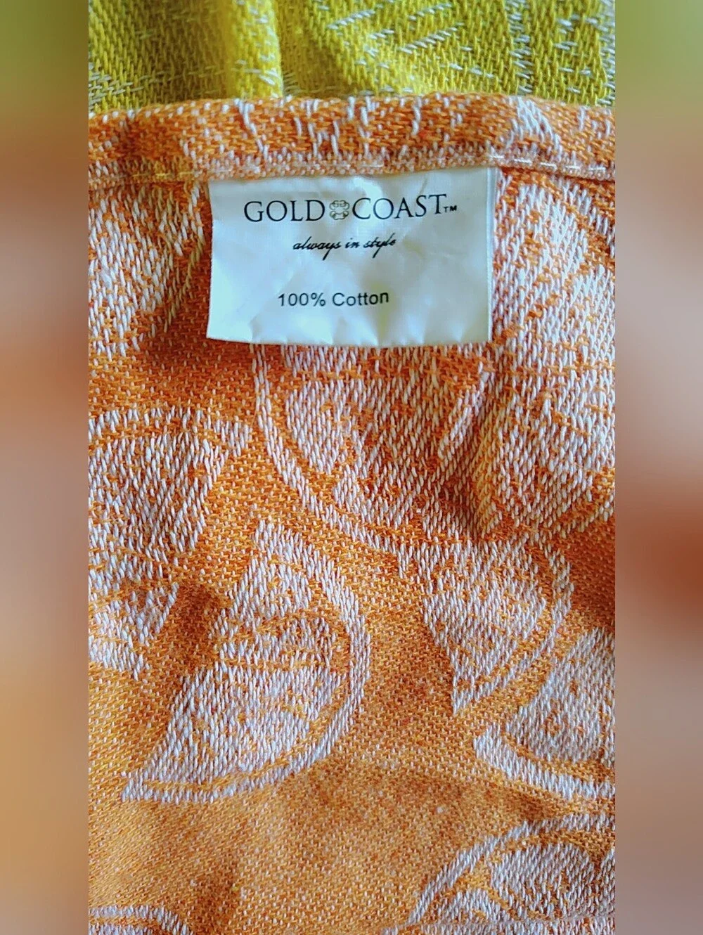 🍋 NWT Gold Coast Citrus Mixed Linen Lot: 7 PC - 100% Cotton🍋
